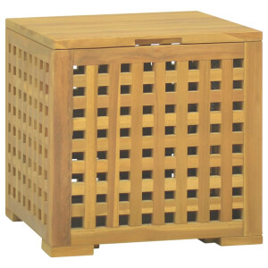 vidaXL Touwkist 40x40x40 cm massief teakhout