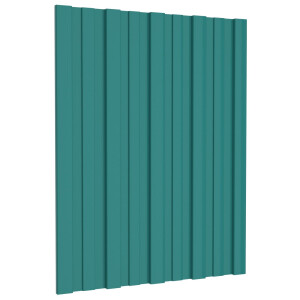 vidaXL Dakpaneel 36 pcs Groen 60 x 45 cm Gegalvaniseerd staal