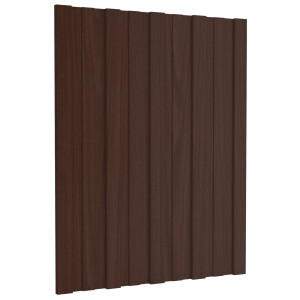 vidaXL Dakpaneel 36 pcs Bruin 60 x 45 cm Gegalvaniseerd staal