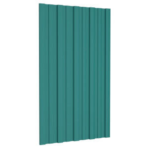 vidaXL Dakpaneel 36 pcs Groen 80 x 45 cm Gegalvaniseerd staal
