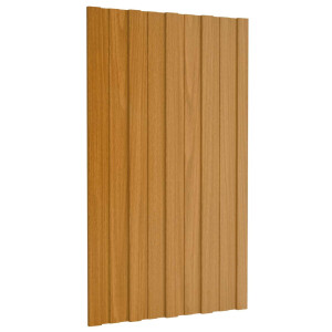 vidaXL Dakpaneel 12 pcs Naturel 80 x 45 cm Gegalvaniseerd staal