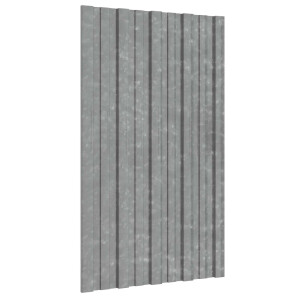 vidaXL Dakpaneel 36 pcs Zilverkleurig 80 x 45 cm Gegalvaniseerd staal