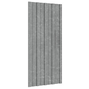 vidaXL Dakpaneel 12 pcs Zilverkleurig 100 x 45 cm Gegalvaniseerd staal