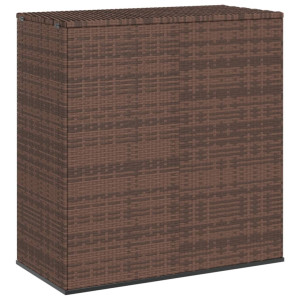 vidaXL Tuinbox 100x49x103,5 cm polyetheen rattan bruin