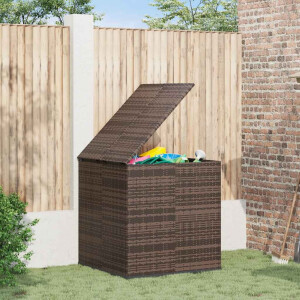 vidaXL Tuinbox 100x97,5x104 cm polyetheen rattan bruin