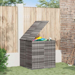 vidaXL Tuinbox 100x97,5x104 cm polyetheen rattan grijs