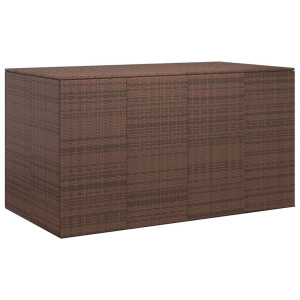 vidaXL Tuinbox 194x100x103 cm polyetheen rattan bruin