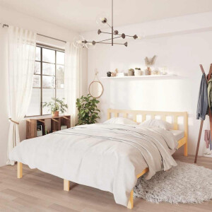 vidaXL Bedframe massief grenenhout 120x190 cm