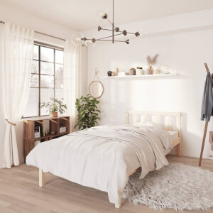 vidaXL Bedframe massief grenenhout 100x200 cm