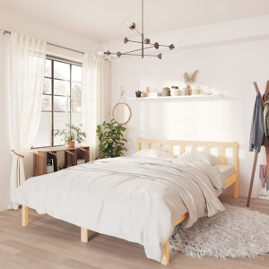 vidaXL Bedframe massief grenenhout 140x200 cm