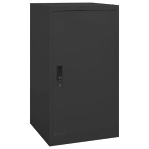 vidaXL Zadelkast 53x53x105 cm staal antracietkleurig
