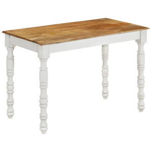 vidaXL Eettafel 110x60x76 cm massief mangohout