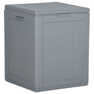 vidaXL Tuinbox 90 L PP rattan grijs