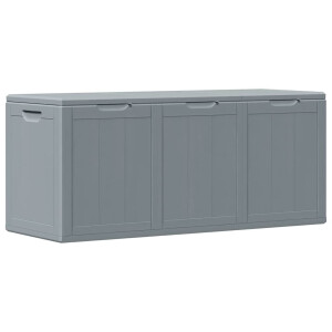 vidaXL Tuinbox 270 L PP houtlook grijs