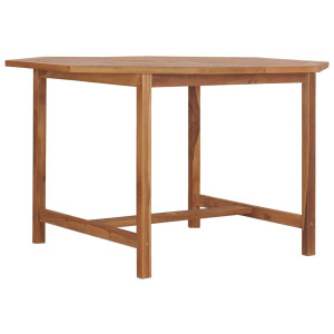vidaXL Tuintafel 110x110x75 cm massief teakhout