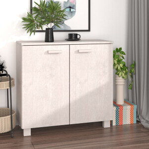 vidaXL Dressoir HAMAR 85x35x80 cm massief grenenhout wit