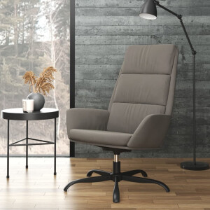vidaXL Relaxstoel fluweel lichtgrijs