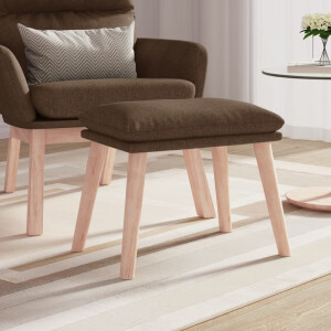 vidaXL Voetenbank 45x29,5x35 cm stof bruin
