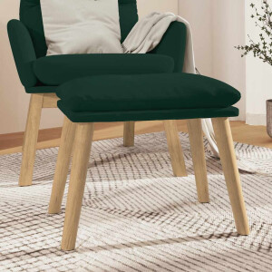 vidaXL Voetenbank 45x29,5x35 cm fluweel donkergroen