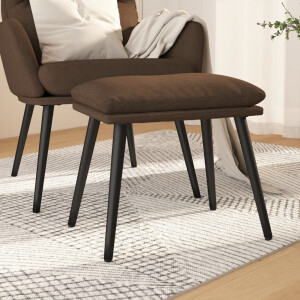 vidaXL Voetenbank 45x29,5x35 cm stof bruin