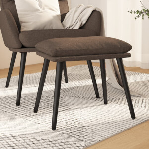 vidaXL Voetenbank 45x29,5x35 cm stof taupe