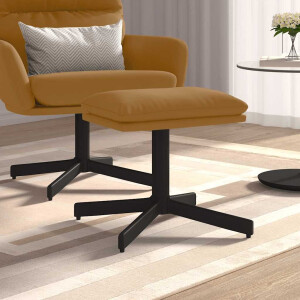 vidaXL Voetenbank 60x60x36 cm fluweel bruin