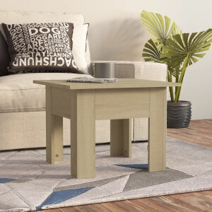 vidaXL Salontafel 55x55x42 cm bewerkt hout sonoma eikenkleurig