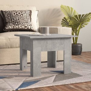 vidaXL Salontafel 55x55x42 cm bewerkt hout betongrijs