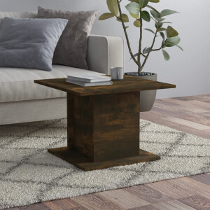 vidaXL Salontafel 55,5x55,5x40 cm bewerkt hout gerookt eikenkleurig