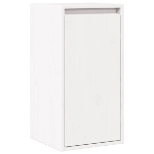 vidaXL Wandkast 30x30x100 cm massief grenenhout wit