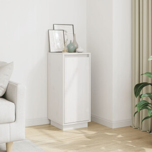 vidaXL Dressoir 31,5x34x75 cm massief grenenhout wit