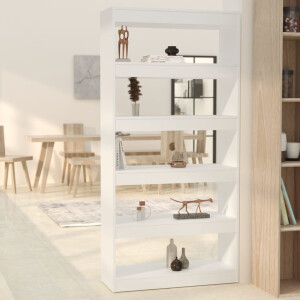 vidaXL Boekenkast/kamerscherm 80x30x166 cm bewerkt hout wit