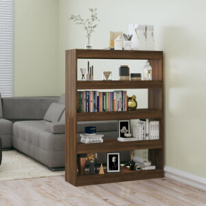 vidaXL Boekenkast/kamerscherm 100x30x135 cm bruin eikenkleur
