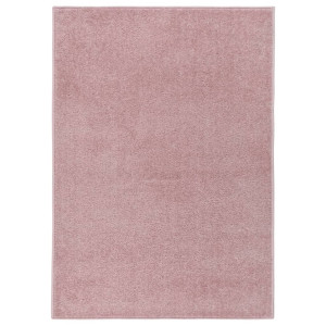 vidaXL Vloerkleed kortpolig 240x340 cm roze