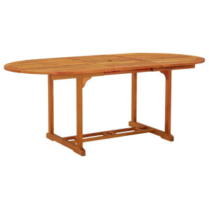 vidaXL Tuintafel 200x100x75 cm massief eucalyptushout