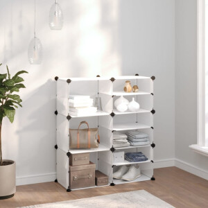 vidaXL Schoenenrek 84x31,5x93 cm polypropeen transparant