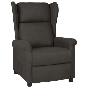 vidaXL Fauteuil verstelbaar stof taupe