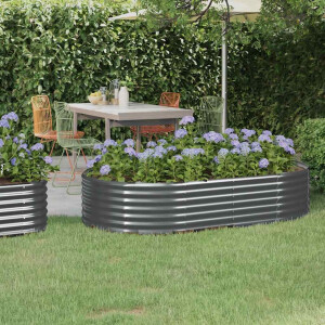 vidaXL Plantenbak 175x100x36 cm gegalvaniseerd staal antracietkleurig