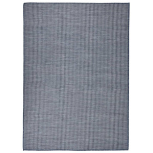 vidaXL Buitenkleed platgeweven 200x280 cm blauw