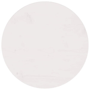 vidaXL Tafelblad Ø50x2,5 cm massief grenenhout wit