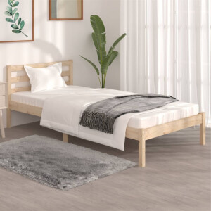 vidaXL Bedframe massief grenenhout 90x190 cm