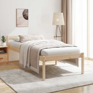 vidaXL Seniorenbed massief grenenhout 90x190 cm