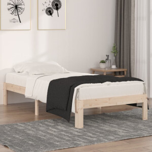 vidaXL Bedframe massief hout 90x190 cm
