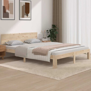 vidaXL Bedframe massief hout 150x200 cm