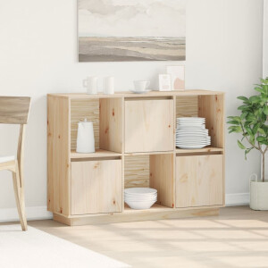 vidaXL Dressoir 110,5x35x80 cm massief grenenhout