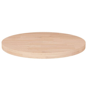 vidaXL Tafelblad rond Ø30x2,5 cm onbehandeld massief eikenhout