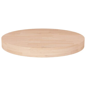 vidaXL Tafelblad rond Ø40x4 cm onbehandeld massief eikenhout