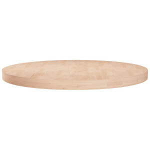 vidaXL Tafelblad rond Ø60x4 cm onbehandeld massief eikenhout
