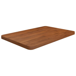 vidaXL Wastafelblad 60x40x2,5cm behandeld massief hout donkerbruin