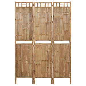 vidaXL Kamerscherm met 3 panelen 120x180 cm bamboe